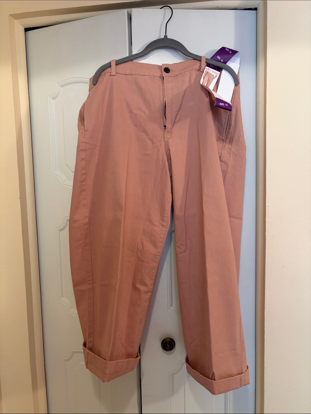 Men's Relaxed Fit Chino Pants in Dusty Rose